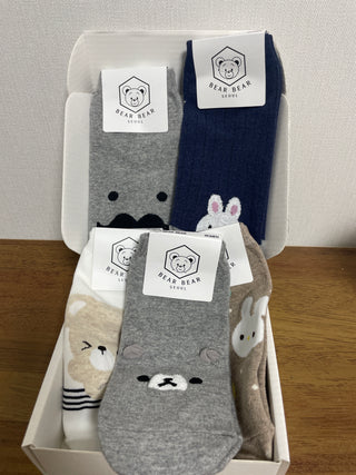 Korean cute socks set of 5