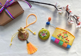 Ensemble 3 Pièces Brodé Inspiration Coréenne