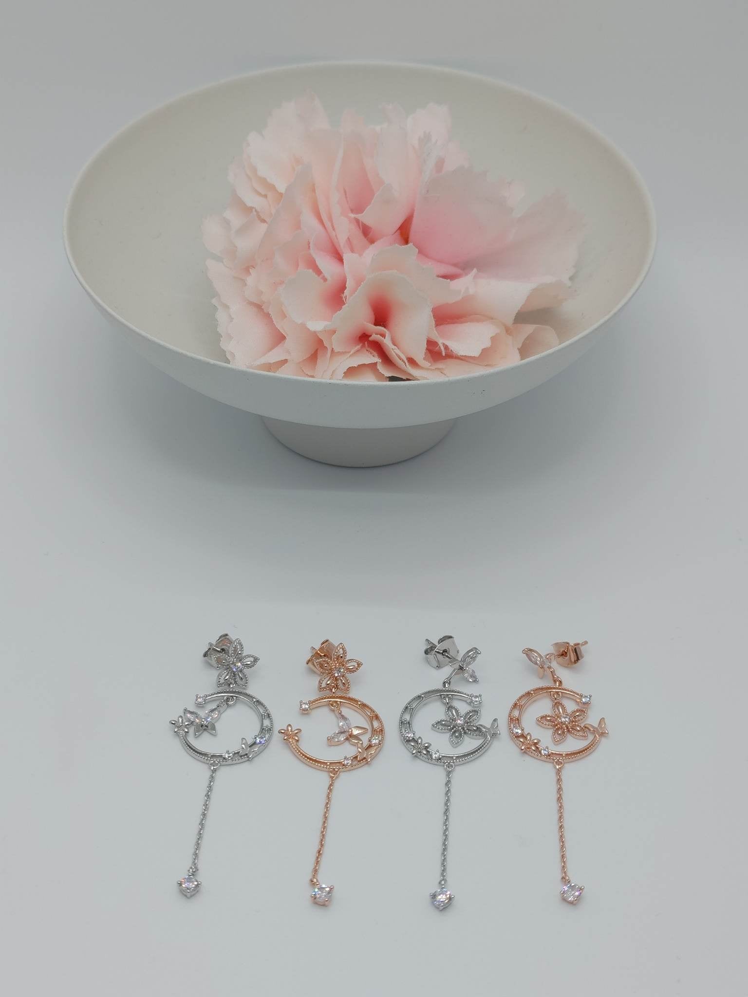 Irregular earrings ' Spring Butterfly '
