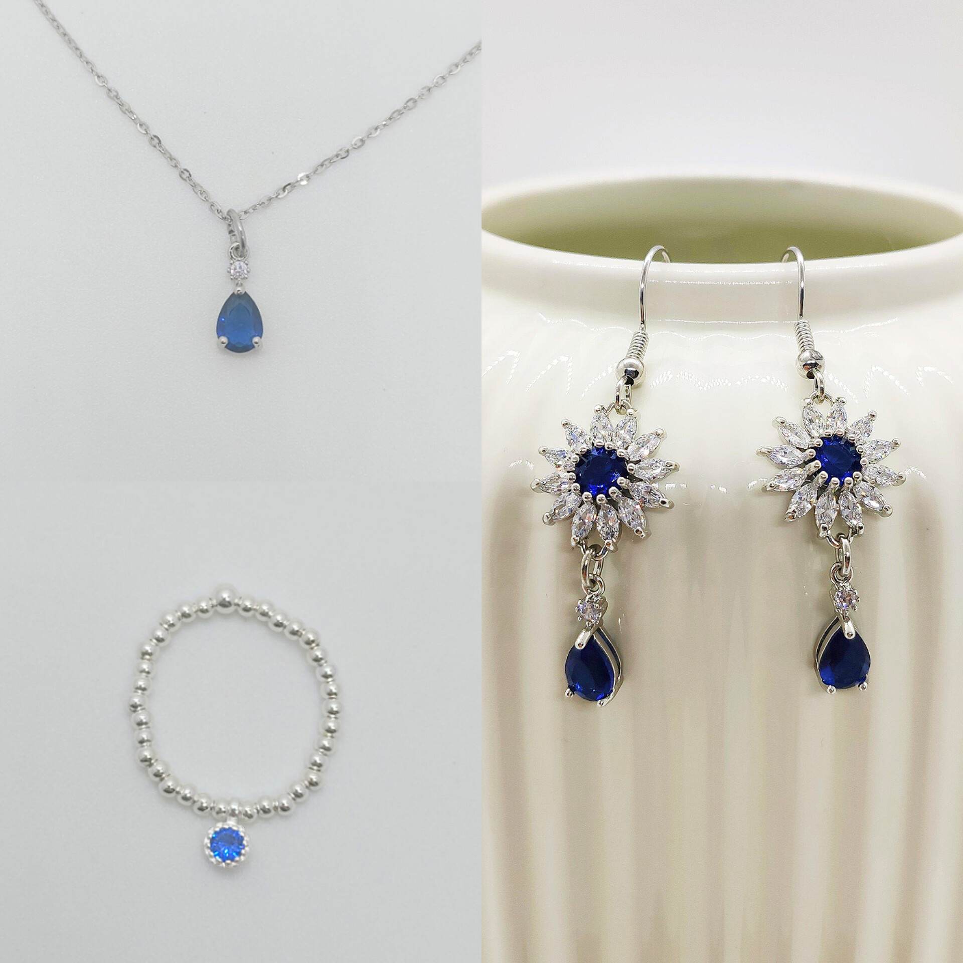 Korean jewelry set 'Ocean'