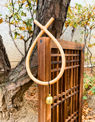Mini clochette de porte coréenne en bois