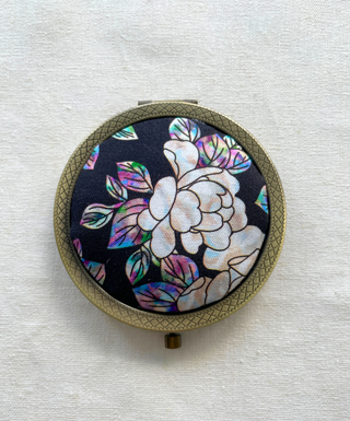 Miroir compact en tissu traditionnel coréen
