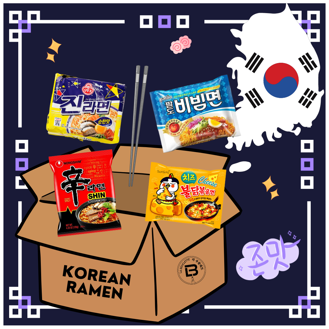 4 Ramen Box & Baguette Coréenne