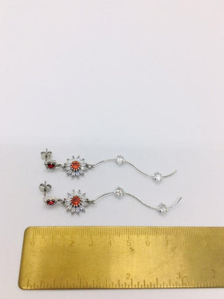 Boucles d'oreilles nébuleuse rouge - La Bouclette